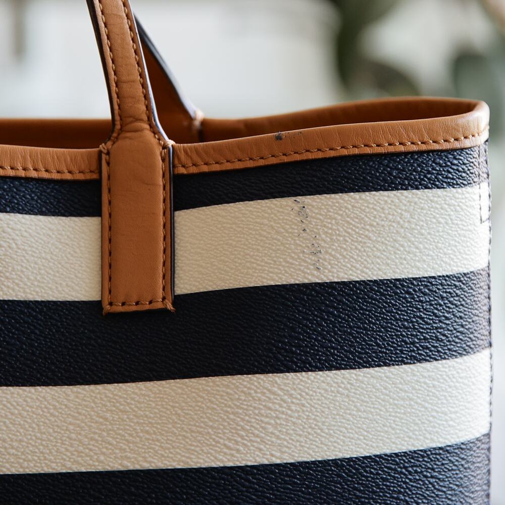 Tory Burch Kerrington Striped Mini Shopper Bag - Picture 4 of 12